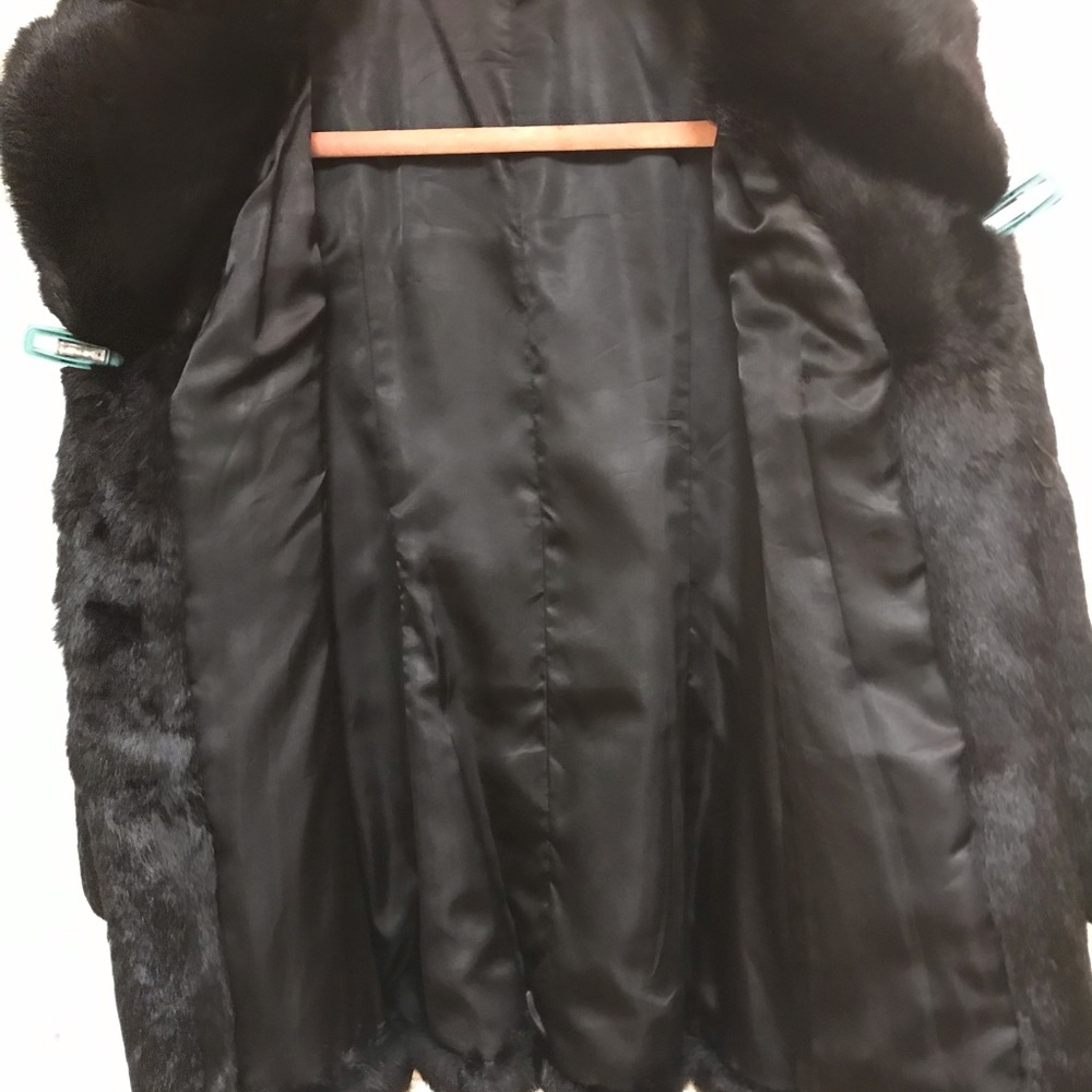 Echt Pelz Rabbit Fur Pea Coat - Picture 7 of 8